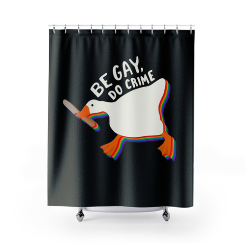 Chaotic Pride Goose Shower Curtain