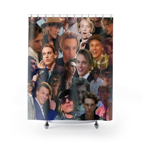 Jamie Campbell Bower Photo Collage Shower Curtains