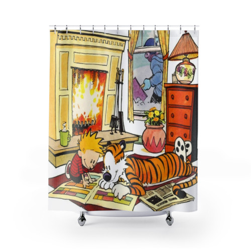 Vintage Calvin and Hobbes Shower Curtains