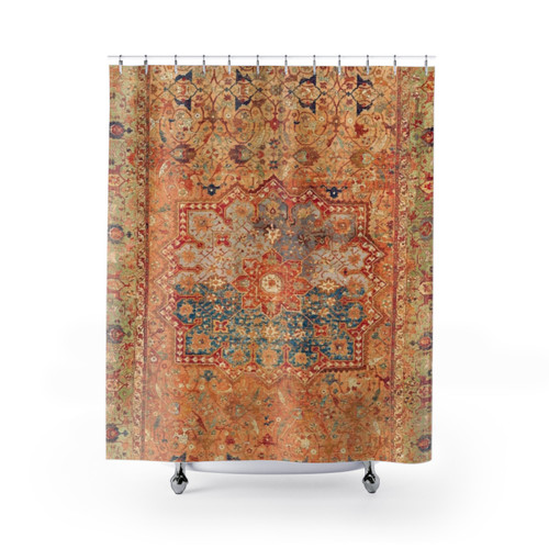 16th Century Persian Carpet Print Shower Curtains