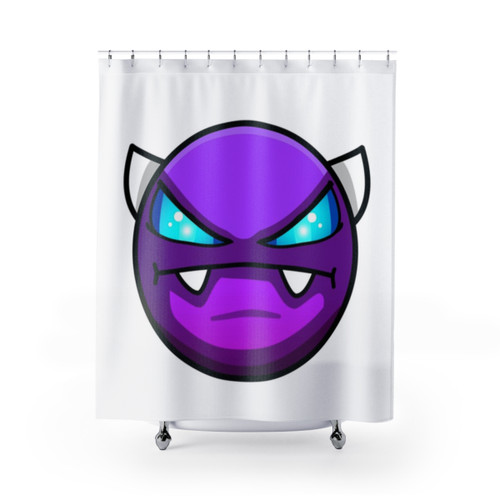 Geometry Dash Easy Demon Shower Curtains