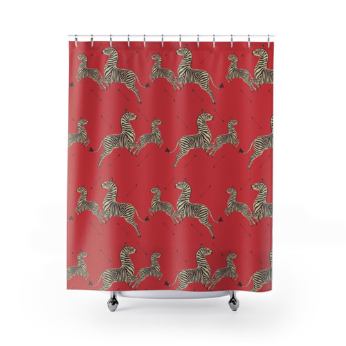 Wes Anderson Royal Tenenbaums Themed Shower Curtain
