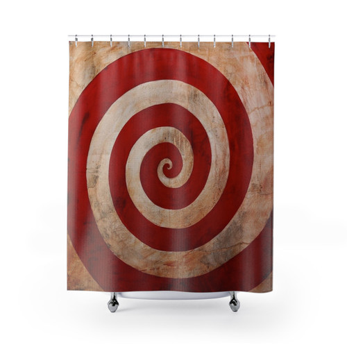Sideshow Carnival Spiral Shower Curtains