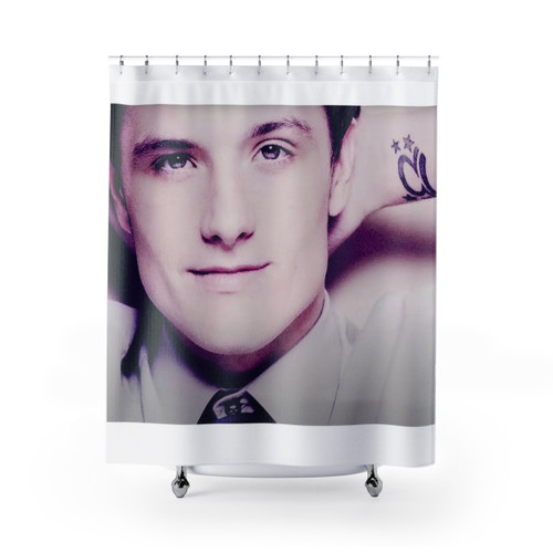 Josh Hutcherson Whistle Tiktok Meme Shower Curtain