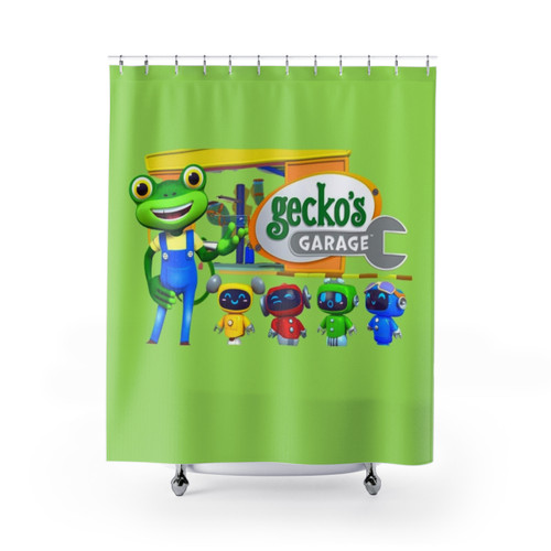 Kids Shower Curtains with Trending Gecko Design