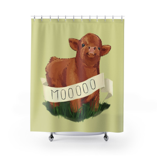 Baby Highland Cow Shower Curtain