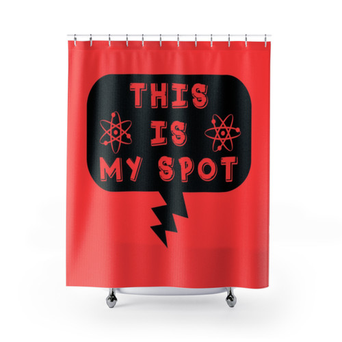 This is My Spot Shower Curtains - Big Bang Theory Themed