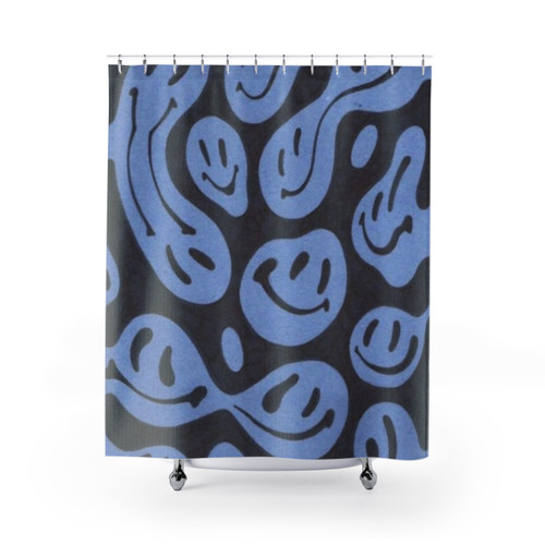 Trendy Smiley Face Shower Curtain