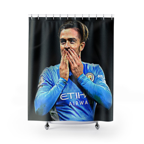 Jack Grealish themed shower curtain