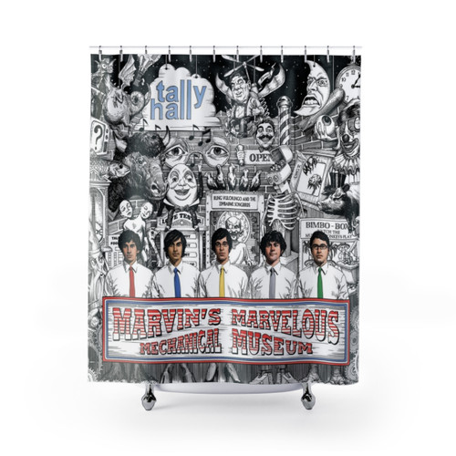 tally hall themed shower curtain