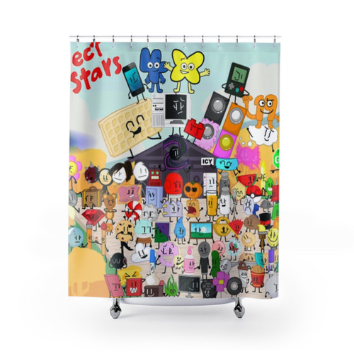 Object All Stars Poster Shower Curtains