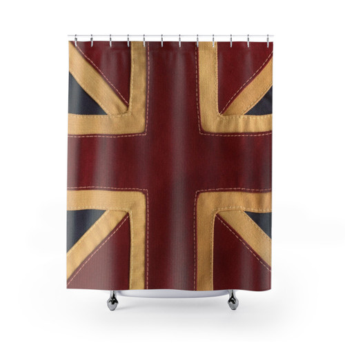 Stitched Union Jack Shower Curtain