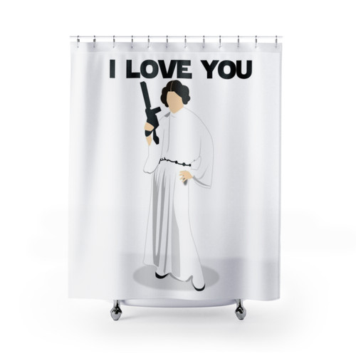 Star Wars Shower Curtain with Love Affair Design