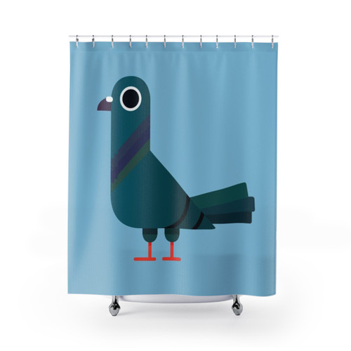 Pigeon Shower Curtain