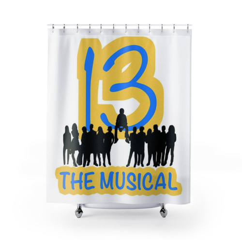 13 The Musical Character Silhouettes Shower Curtain