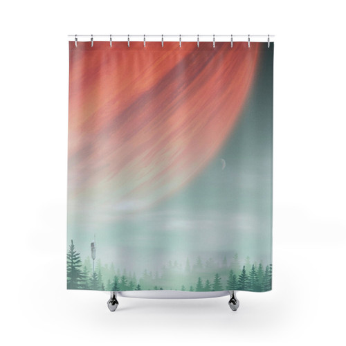 Yavin 4 The Rebel Base Star Wars Shower Curtain