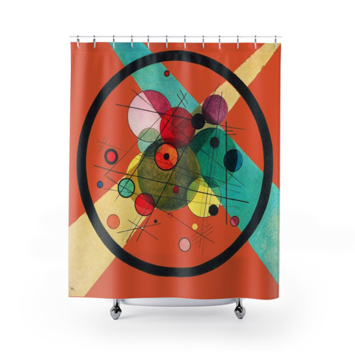 Abstract Expressionist Wassily Kandinsky Shower Curtain