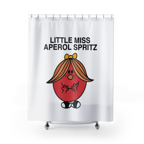 Aperol Spritz Themed Shower Curtain