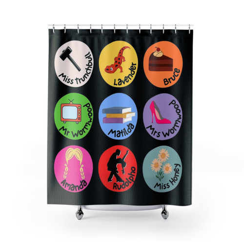 Matilda Pop Art Shower Curtains