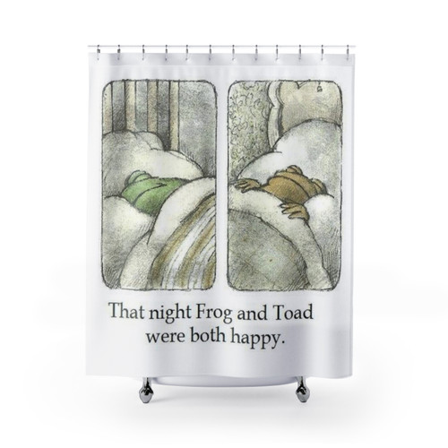 Frog and Toad Happy Shower Curtains