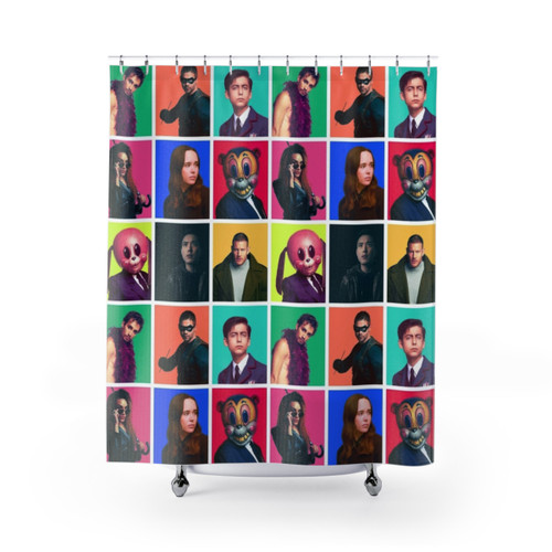 The Umbrella Academy Character Collage Shower Curtains