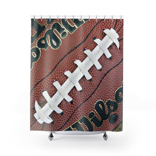 Football Themed Shower Curtains for Man Cave Decor