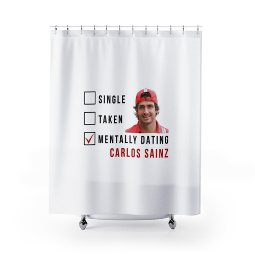 Carlos Sainz Formula 1 Shower Curtains