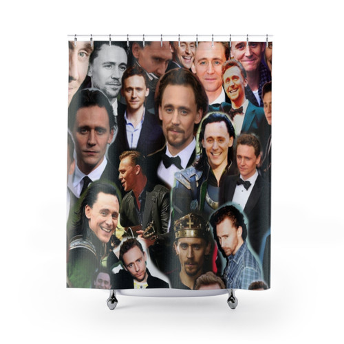 Tom Hiddleston Photo Collage Shower Curtain