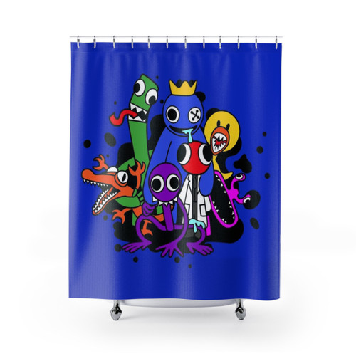 Rainbow Friends Hug It Out Shower Curtains