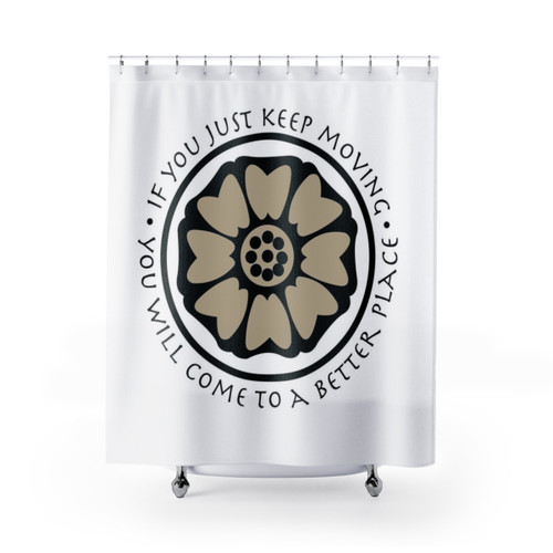 Avatar: The Last Airbender White Lotus Tile Shower Curtains