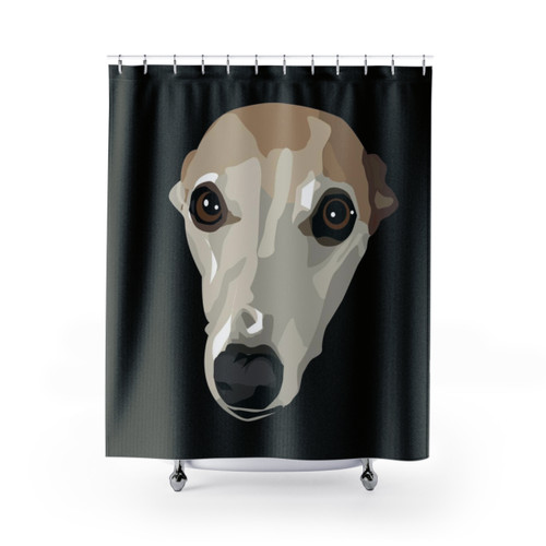Fawn Whippet Shower Curtain