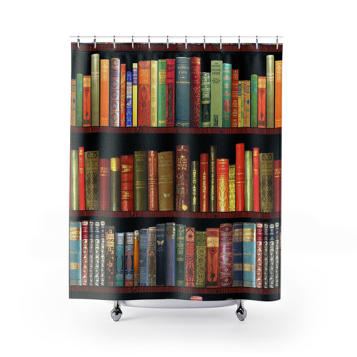 Jane Austen Antique Book Shower Curtain