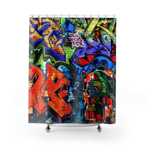 Graffiti Daze 2 Shower Curtains - Bold Urban Artwork Design