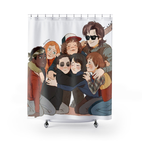 Stranger Things Themed Shower Curtain