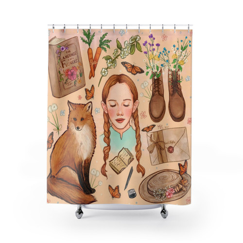 Anne of Green Gables Themed Shower Curtain