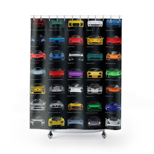 Super Cars (B) Shower Curtains