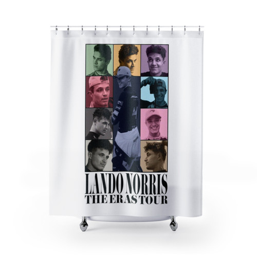 Lando Norris Formula 1 Shower Curtains