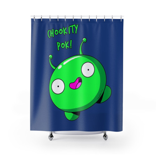 Mooncake Chokity Pok! Shower Curtains - Final Space Cartoon Character