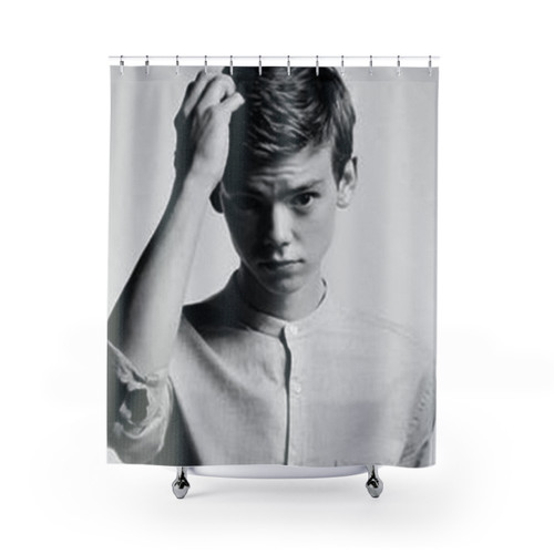Thomas Brodie-Sangster Themed Shower Curtain
