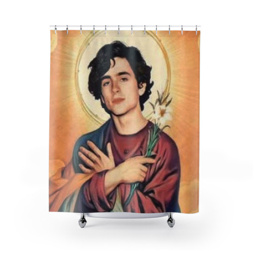 Timothee Chalamet Saint Shower Curtains
