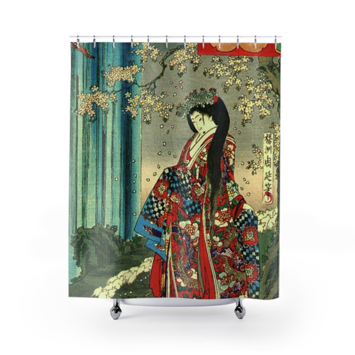 Japanese Classic Geisha Shower Curtain