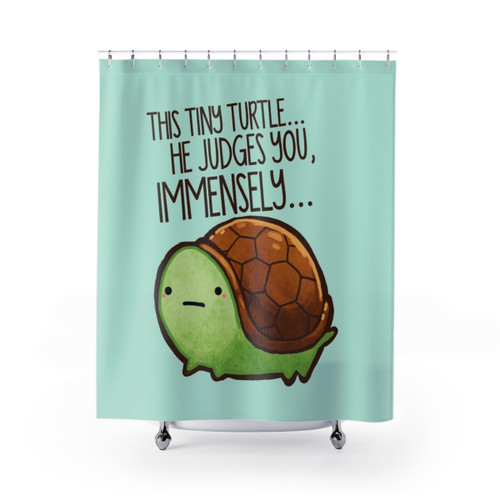 Cute Turtle Shower Curtains for Bathroom Decor