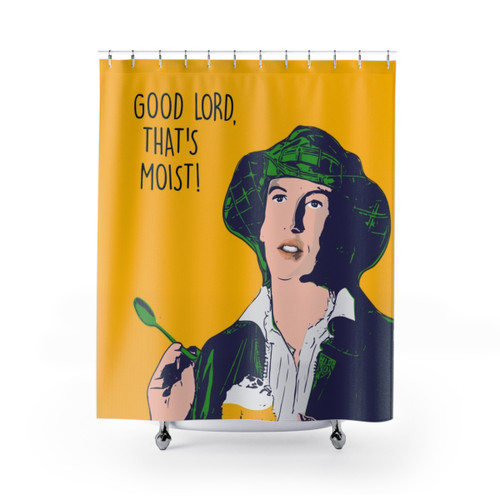 Miranda Hart Moist Pop Art Edition Shower Curtains