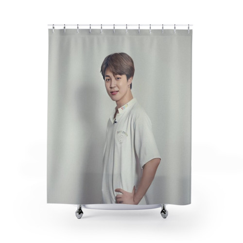 Jimin Shower Curtains - Adorable BTS Inspired Bathroom Decor