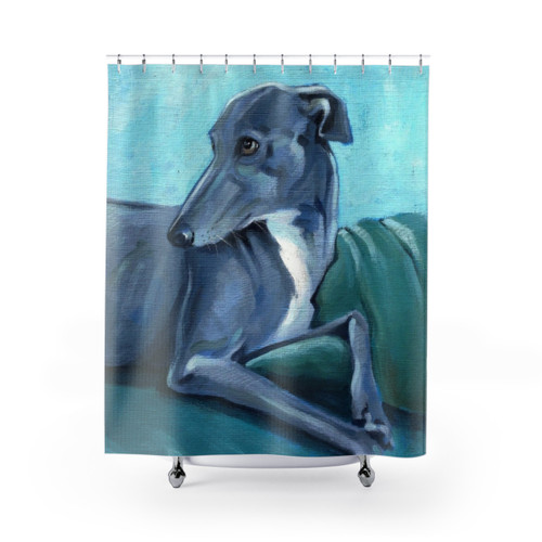 Greyhound and Whippet Shower Curtains