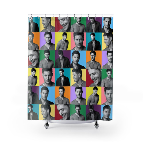 Jensen Ackles Pop Art Shower Curtains