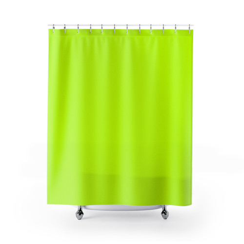 Lime Green Solid Color Shower Curtain