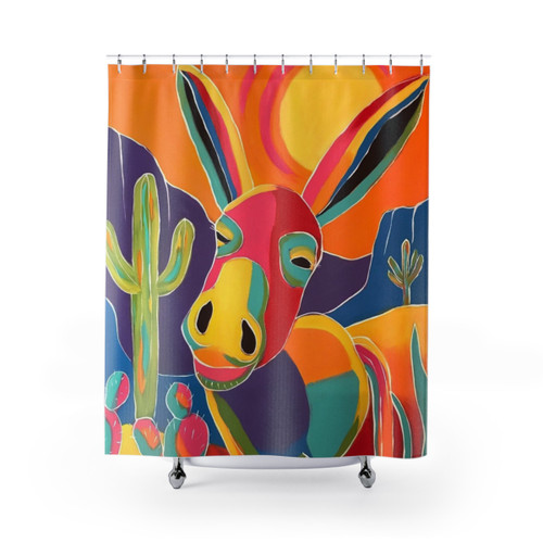 Colorful Southwest-Inspired Shower Curtain by Alberto