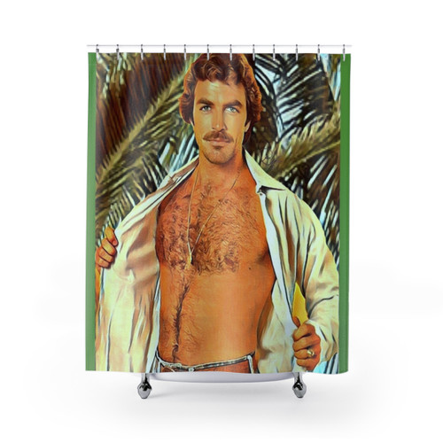 Magnum P.I. Inspired Shower Curtains
