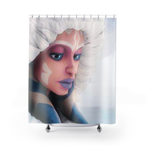 Ahsoka Tano Snow Planet Shower Curtains